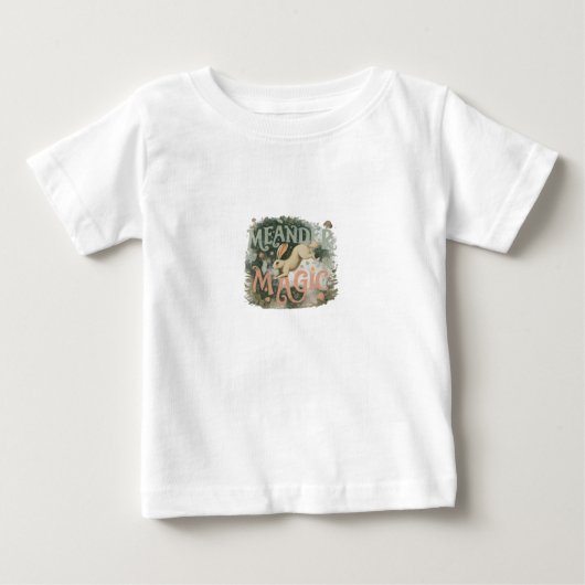 魔法の蛇行。 ベビーTシャツ (正面)