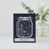 魔法の蛍の石の瓶のサンキューカード ポストカード (スタンド正面)