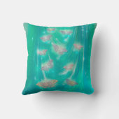 魔法の蛾のファンタジーアート クッション (裏面)