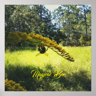 魔法の蜂、蜂のポスター、蜂と花のポスター、 ポスター