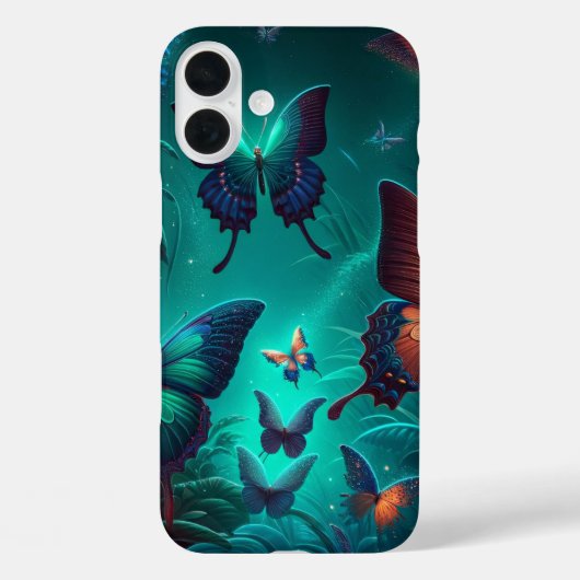 魔法の蝶の森 グローフォンケース Case-Mate iPhoneケース (裏面)