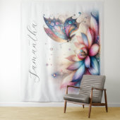 魔法の蝶パーティー写真の背景 タペストリー (インサイチュ)