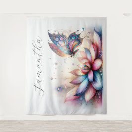 魔法の蝶パーティー写真の背景 タペストリー