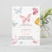 魔法の蝶誕生日招待2025 招待状 (スタンド正面)