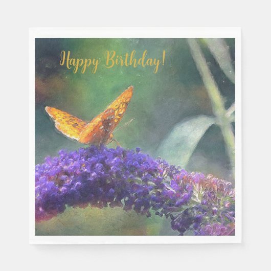 魔法の蝶 スタンダードランチョンナプキン (正面)