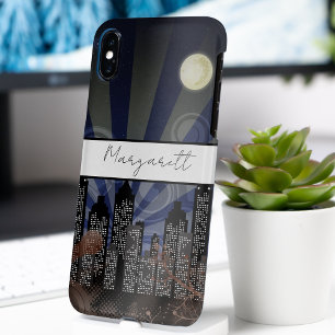 魔法の街の夜景パーソナライズされた iPhone 11 ケース
