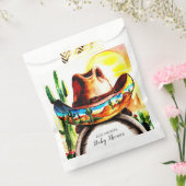 魔法の西ハットカウボーイ赤ちゃんシャワー フェイバーバッグ (封をした状態)