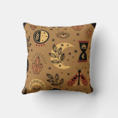 魔法の要素を使ったシームレスな模様 クッション (裏面)