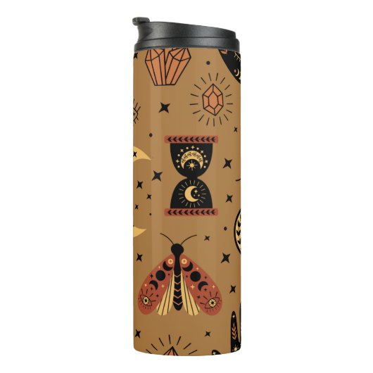 魔法の要素を使ったシームレスな模様 タンブラー (回転右)