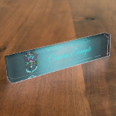 魔法の要素を持つフクロウ。 デスクネームプレート (側面)