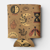 魔法の要素：魅力的なシームレスなパターン 缶クーラー (裏面)