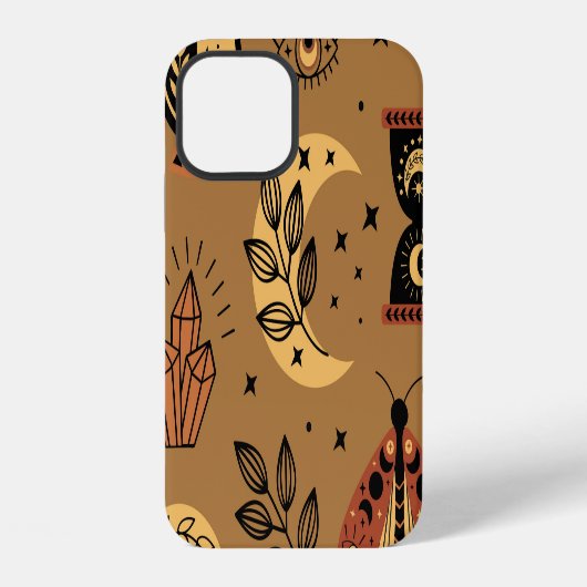 魔法の要素：魅惑のシームレスパターン iPhoneケース (裏面)