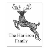 魔法の角鹿と鳥の鳩 ラバースタンプ (インプリント)