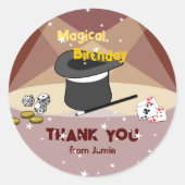 魔法の誕生日お名前から ラウンドシール (正面)