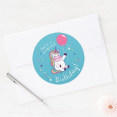 魔法の誕生日を祝って ラウンドシール (封筒)