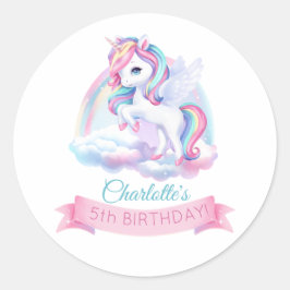 魔法の誕生日パーティーにシール。 ラウンドシール