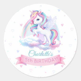 魔法の誕生日パーティーにシール。 ラウンドシール