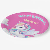 魔法の誕生日パーティーに紙皿 ペーパープレート (アングル)