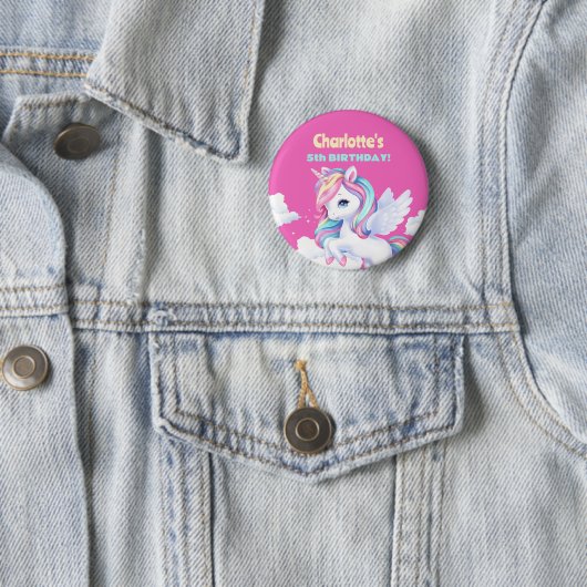 魔法の誕生日パーティーへのボタン 缶バッジ (インサイチュ)
