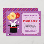 魔法の誕生日会 招待状 (正面/裏面)