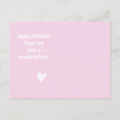 魔法の誕生日 - かわいい子供のユニコーン ポストカード (裏面)