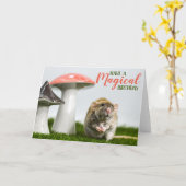 魔法の誕生日 カード (黄色い花)