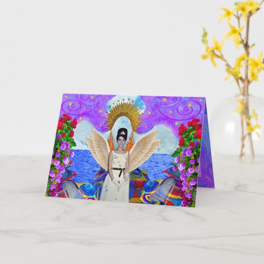 魔法の誕生日 カード (黄色い花)