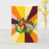 魔法の誕生日 カード (黄色い花)