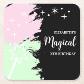 魔法の誕生日 スクエアペーパーコースター (正面)