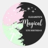 魔法の誕生日 ラウンドシール (正面)