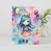 魔法の誕生祝い 招待状 (スタンド正面)