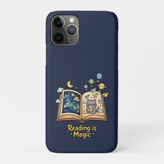 魔法の読書冒険 - かわいい本好きデザイン Case-Mate iPhoneケース (裏)