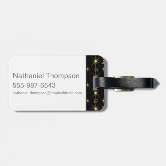 魔法の象徴の柄 ラゲッジタグ (裏面横)