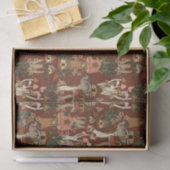 魔法の赤いコテージコアフローラキノコのパターン 薄葉紙 (ギフト)