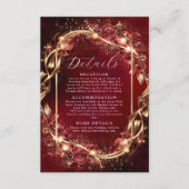 魔法の赤いゴールデンア結婚ンセント エンクロージャーカード (正面)