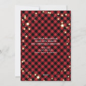 魔法の赤いバッファローのプレイド雪の星写真 シーズンカード (裏面)