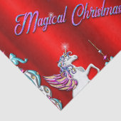 魔法の赤いユニコーンクリスマス 薄葉紙 (詳細)