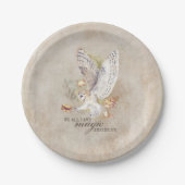 魔法の赤ちゃんシャワーまたは誕生日 ペーパープレート (正面)