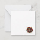 魔法の赤ちゃんシャワー | 性別の表示 ノートカード (裏面)