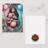 魔法の赤ちゃんシャワー | 性別の表示 ノートカード (正面/裏面)