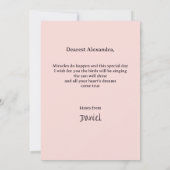 魔法の超現実的ユニコーンハッピーバレンタインデーカード シーズンカード (裏面)