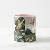 魔法の踊りフェアリーとカエルの2トーンのコーヒーマグ マグカップ (中央)