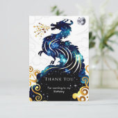魔法の輝くドラゴンの誕生日 サンキューカード (スタンド正面)