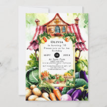 魔法の野菜の農家の市場お誕生日会