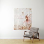 魔法の金とピンクの妖精の誕生日 タペストリー (インサイチュ)