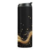 魔法の金ゴールドダストウェーブオンブラック タンブラー (回転左)