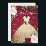 魔法の金ゴールドドレスブルガンディーレッドフローラスウィート16 招待状<br><div class="desc">魔法の金ゴールドドレスバーガンディーレッドフローラ甘い16パーティの招待状私たちも他の招待状やコレクションの多くを持っている。</div>