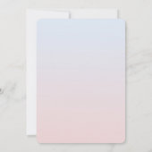 魔法の金ゴールドユニコーン赤ちゃんシャワー 招待状 (裏面)