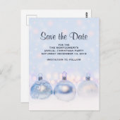 魔法の金属クリスマスボールが日付を保存 ポストカード (正面/裏面)