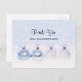 魔法の金属クリスマスボール写真ありがとう ポストカード (正面/裏面)